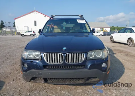 2007 BMW X3 3.0Si z USA, uszkodzony, nr VIN WBXPC93437WE78192